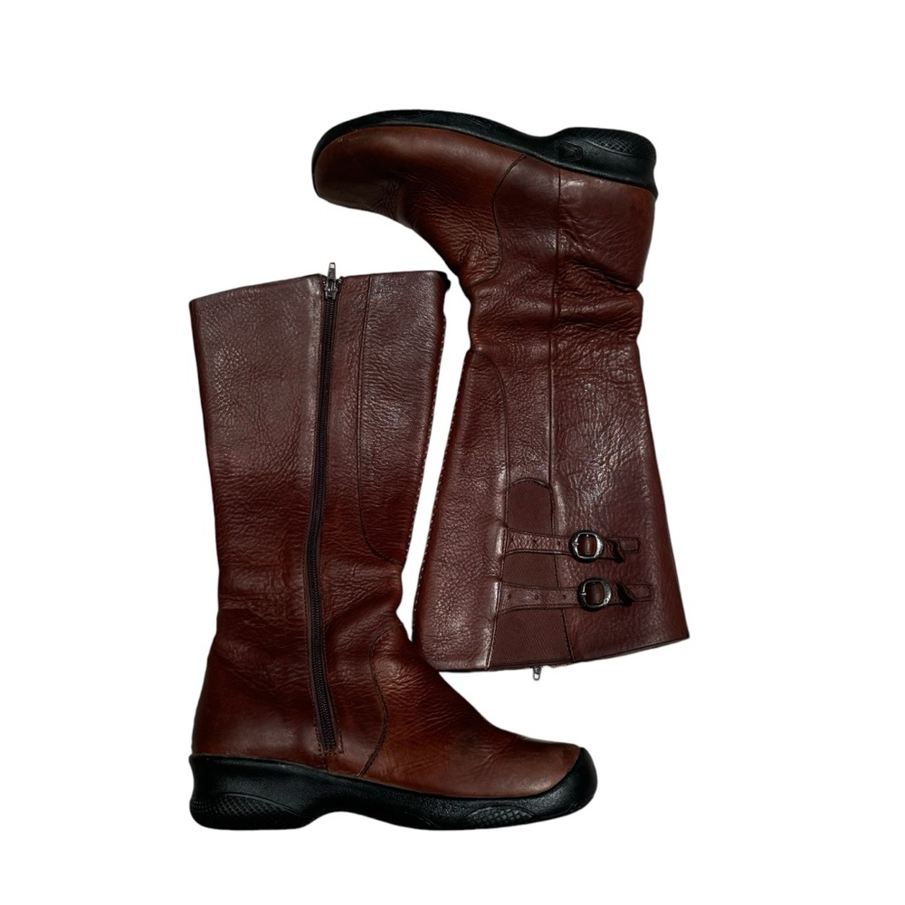 Keen Bern Baby Brown Leather 15" Tall Boots 5477-OAKK Women's US 8 Sorel Comfort